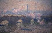 Claude Monet Waterloo Bridge USA oil painting artist